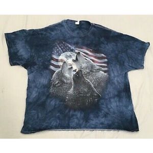 The Mountain Wolve Collage Camo Moon T-Shirt 3XL